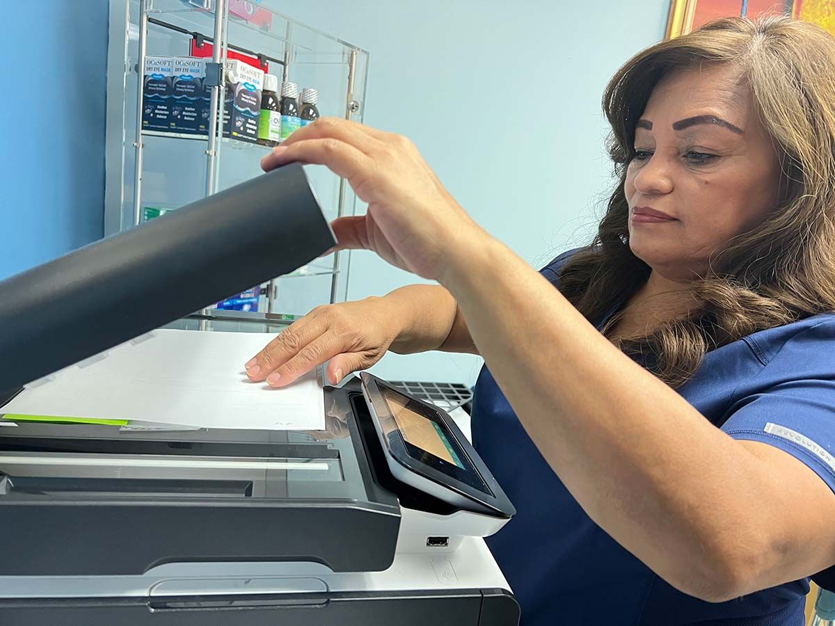 Photocopy at Pediatric Eye Clinic